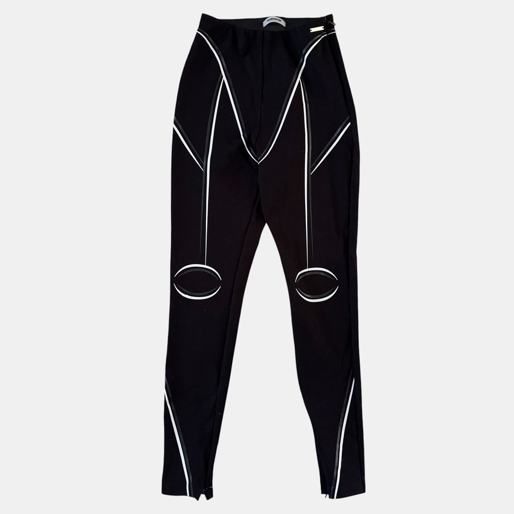 Maniere De Voir Contrast Contour High Waisted Bandage Leggings US sz 6 Cybercore